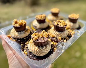 Peanut butter cup cupcakes  at The Sweet Botanist Plant Based - Cloud Kitchen in Dallastown