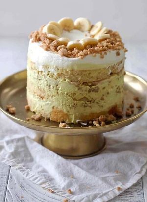 Banana cream pie cake  at The Sweet Botanist Plant Based - Cloud Kitchen in Dallastown