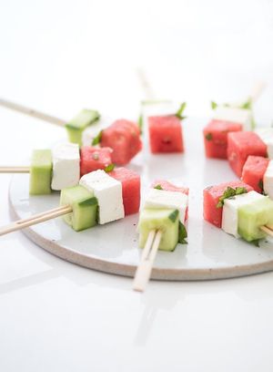 Feta, cucumber, watermelon bites  at The Sweet Botanist Plant Based - Cloud Kitchen in Dallastown