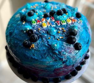 Custom birthday cake  at The Sweet Botanist Plant Based - Cloud Kitchen in Dallastown