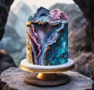 A geode wedding cake!  at The Sweet Botanist Plant Based - Cloud Kitchen in Dallastown