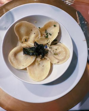 lemon ricotta ravioli  at The Sweet Botanist Plant Based - Cloud Kitchen in Dallastown