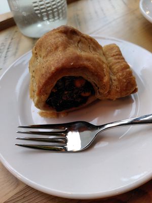 Spinach and chickpea pastry (Feb 2022) at Bluebird Bakery in York