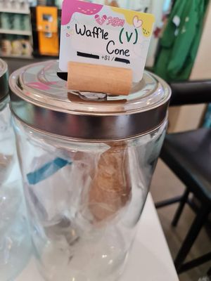 Vegan cone ~ 16/2/22 at Heartbreak Melts in Northeast Singapore