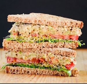 Vegan Tuna Salad at The Garden and The Sea in Accra