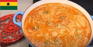 Vegan Ground Nut Stew at The Garden and The Sea in Accra