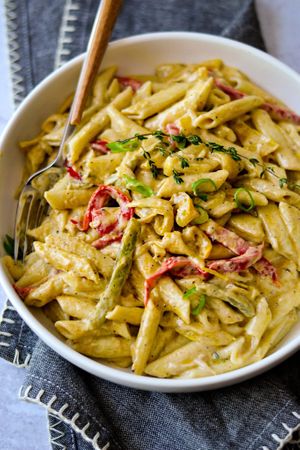 Vegan Rasta Pasta at The Garden and The Sea in Accra