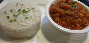 Chana massala at The Garden and The Sea in Accra