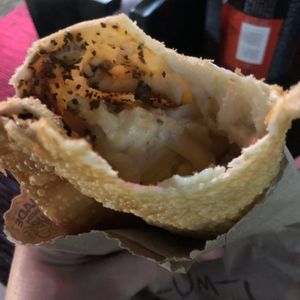 Pastel Margherita  at Um Sonho de Coxinha (Cantina Vegana) in Sao Paulo