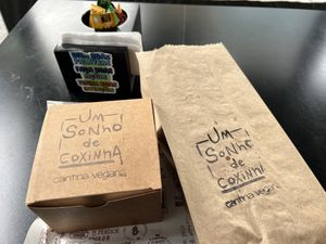   at Um Sonho de Coxinha (Cantina Vegana) in Sao Paulo