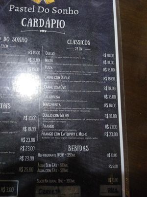 Bebidas e clássicos at Um Sonho de Coxinha (Cantina Vegana) in Sao Paulo