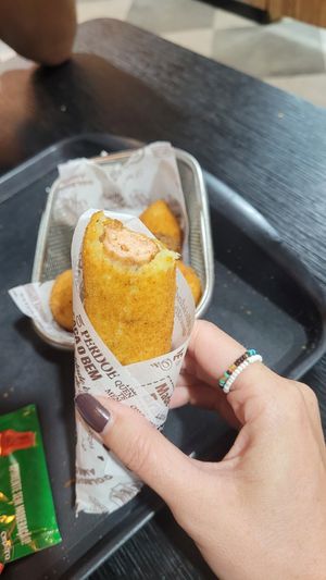 Vegan Dog at Um Sonho de Coxinha (Cantina Vegana) in Sao Paulo