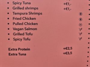 Vegan options at Hawaii Poké Bowl in The Hague