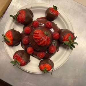 Raspberry Royal Ganache  at Sweet Vegan Chocolates in New York City