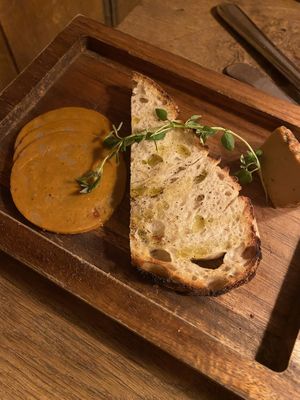 small cheese and charcuterie board - expensive 😅  at Veganska Ölbaren in Stockholm