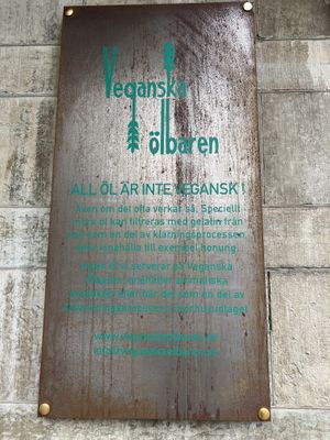   at Veganska Ölbaren in Stockholm