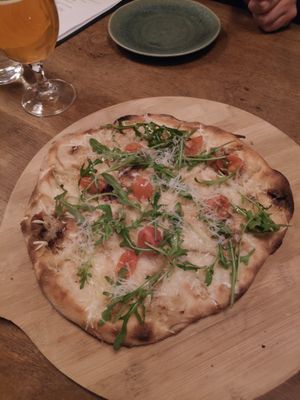 Garlic bread at Veganska Ölbaren in Stockholm