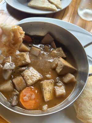Tofu bourguignon   at Cafe Cambio in Chicoutimi