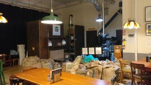 Coffee maker ! at Cafe Cambio in Chicoutimi