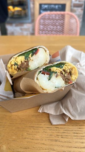 Breakfast Burrito  at Little No Bones in Byron Bay