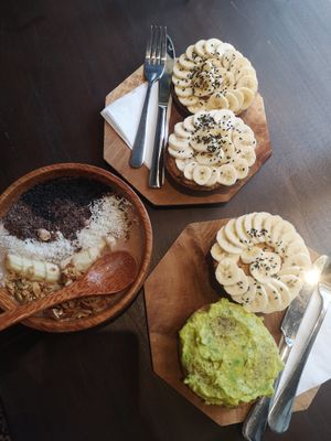 Coco choco bowl and bagels at Kafka Cafe in Ho Chi Minh City