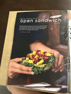 Menu  at Kafka Cafe in Ho Chi Minh City