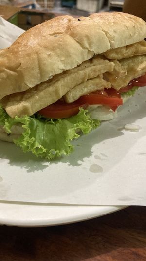 Tofu sandwich  at Sandwich Lady in Koh Tao