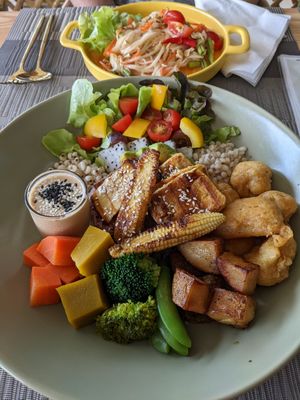 Buddha Bowl and Som Tam at Beyond The Root in Khao Lak