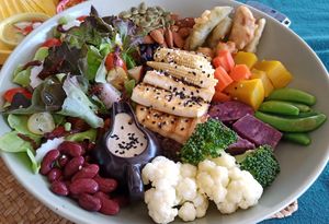 Buddha bowl at Beyond The Root in Khao Lak