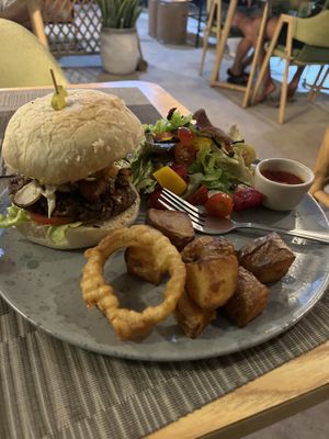 Burger  at Beyond The Root in Khao Lak