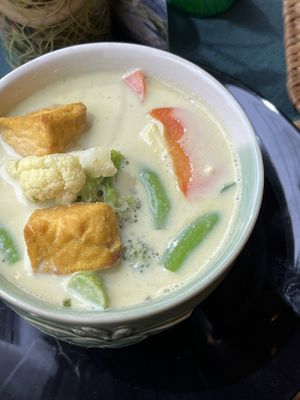 Green curry  at Beyond The Root in Khao Lak
