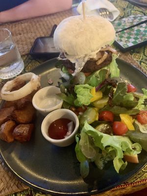 Power burger   at Beyond The Root in Khao Lak