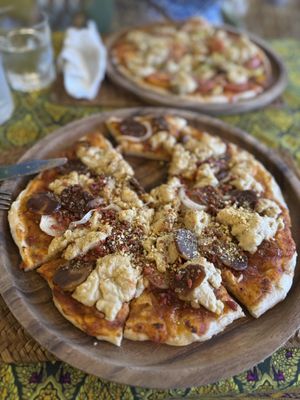 Salami Bacon Pizza   at Beyond The Root in Khao Lak