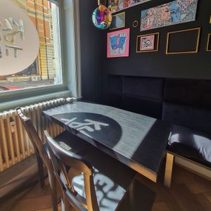 the restaurant at Klandestine in Basel