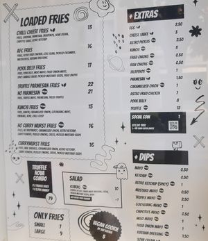 Menu at Klandestine in Basel