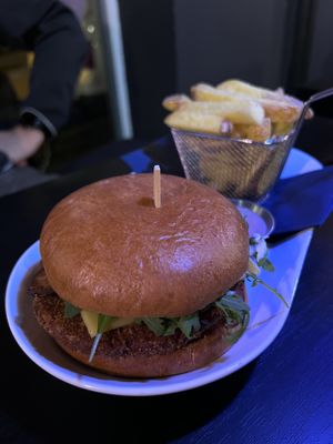 vegan burger  at Klandestine in Basel