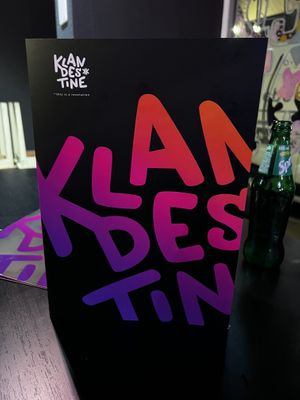 menue  at Klandestine in Basel