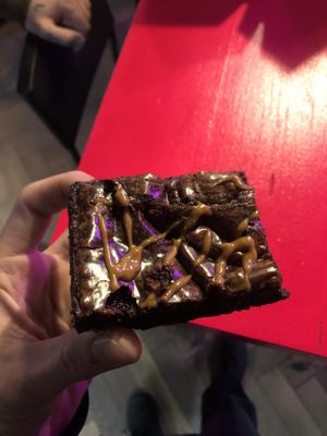  chocolate brownie 5.50  at Klandestine in Basel