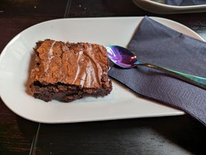 Brownie (one of the daily desserts) at Klandestine in Basel
