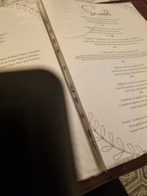 Menu 2 at Sapori di Casa in Aosta