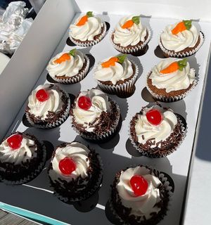 Black Forest and carrot cake pre order   at Sweet City Cupcakes in St Augustine