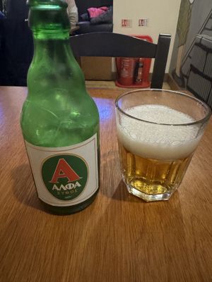 Greek beverage  #Veganuary at Yiamas Greek Taverna in Glasgow