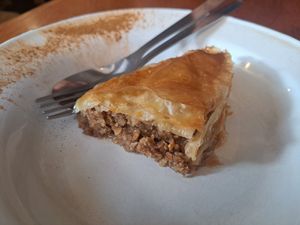 Baklava, soooooooo yummy and warming and spiced beautifully at Yiamas Greek Taverna in Glasgow