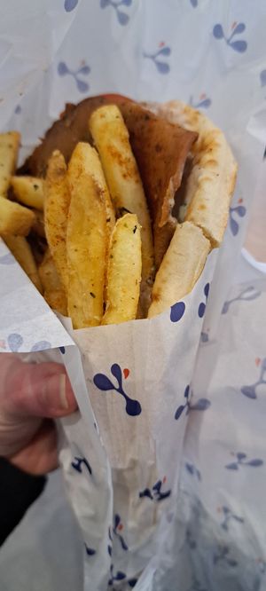 Regular seitan pita at Yianni's in Glasgow