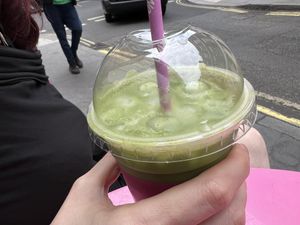 matcha drink  at Natashkino in London