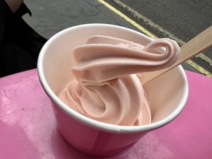 strawberry ice 'cream'  at Natashkino in London