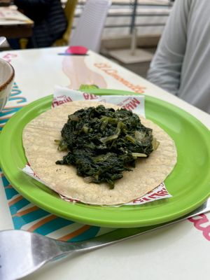 Spinach taco  at Mulita Cocina Mexicana in Malaga
