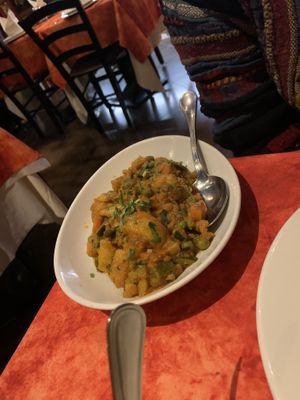 Vegetable curry  at Dawat in Milan
