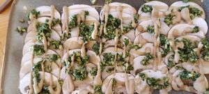 Carpaccio de champignons at Greens 42 in Alicante