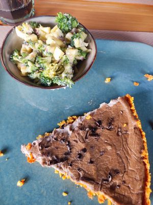 Vegan quiche at Greens 42 in Alicante